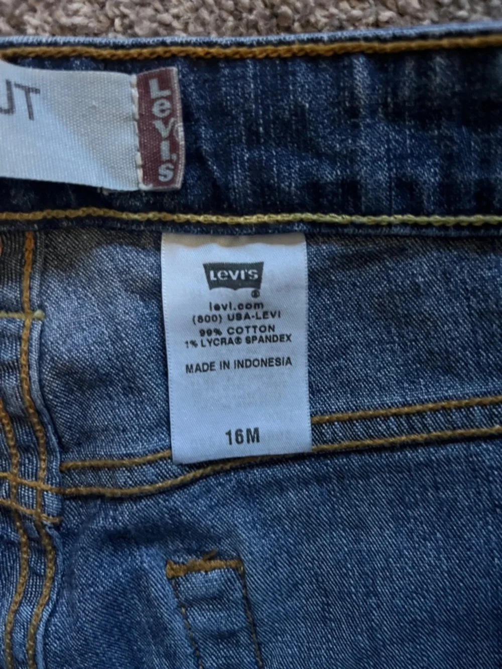 Vintage Levi's Women's Boot Cur 515 Jeans 16 M - Picture 3 of 8